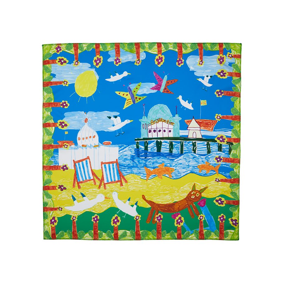 By the Seaside Knot Wrap - 70cm x 70cm