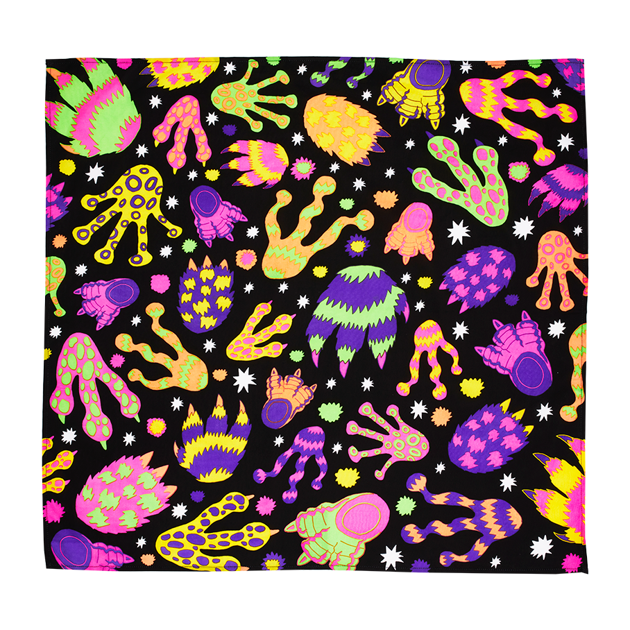 Hairy Monster Feet - 70cm x 70cm