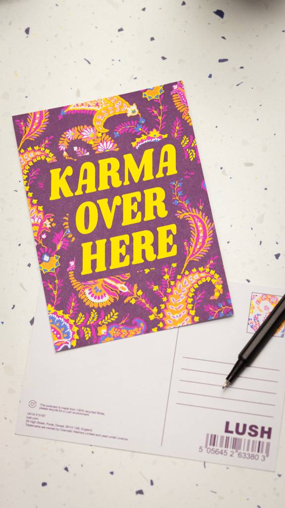 Karma Over Here - 14.8cm x 10.5cm