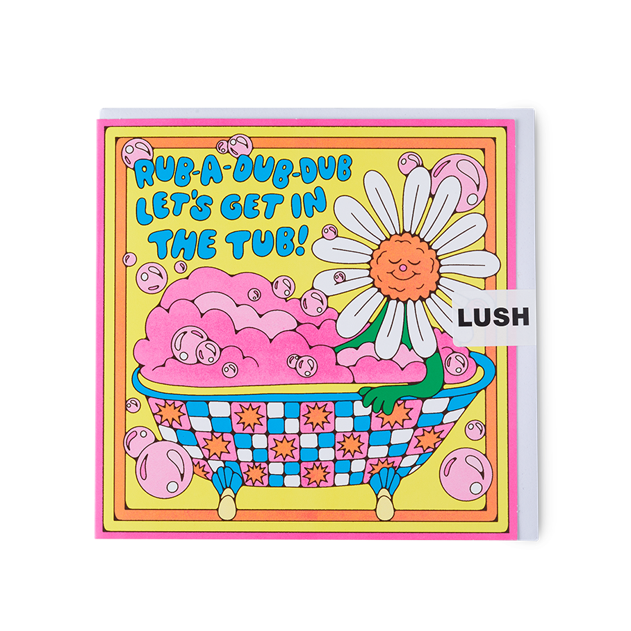 Rub-A-Dub-Dub Let's Get In The Tub! - 15cm x 15cm