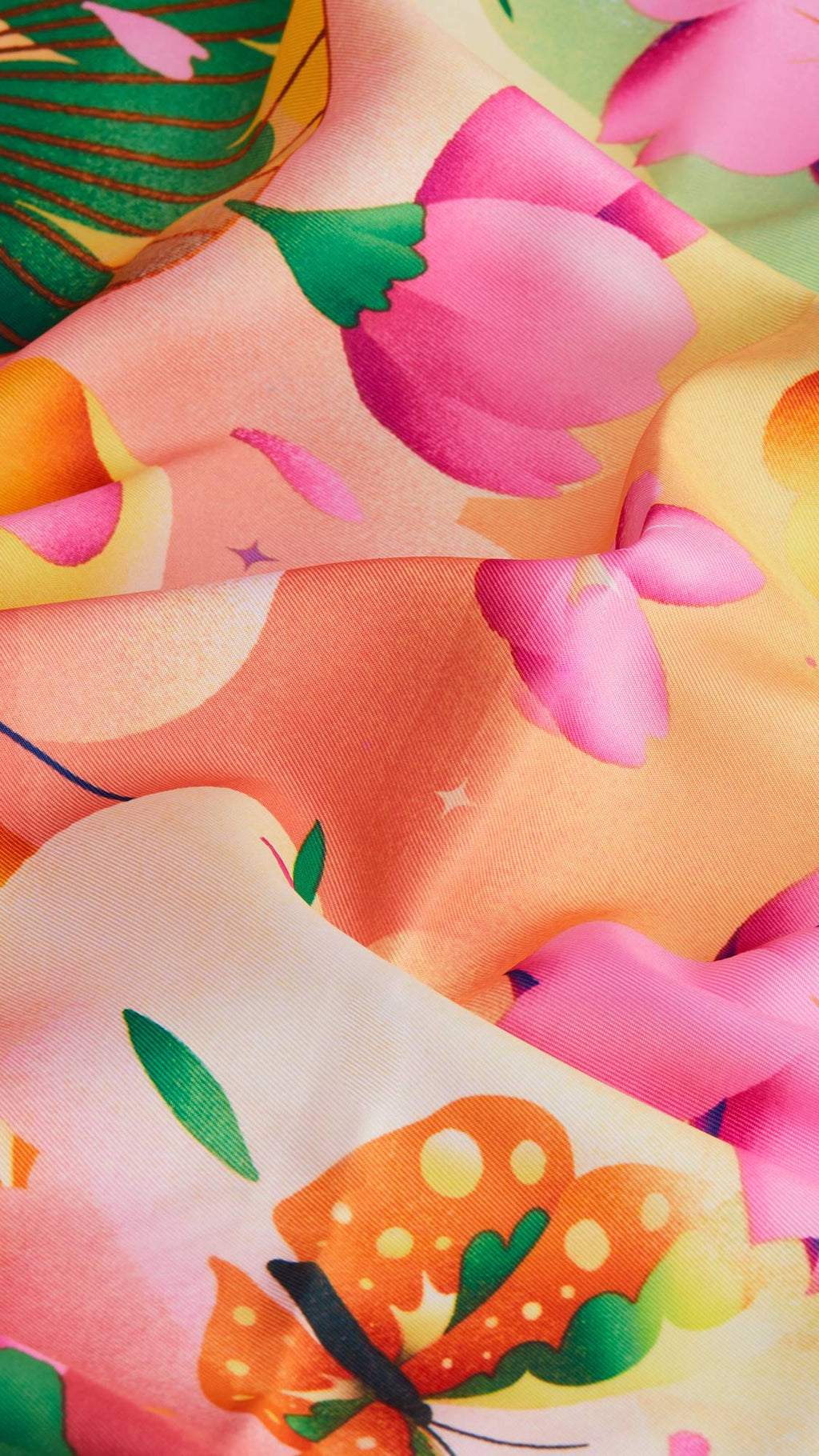 Under The Spring Sky Knot Wrap - 50cm x 50cm